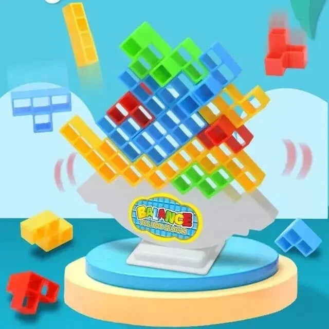 48 Pcs Tetris Tower Balance Game – Fun Building Puzzle Toy for Kids & Family