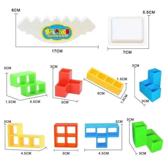 48 Pcs Tetris Tower Balance Game – Fun Building Puzzle Toy for Kids & Family